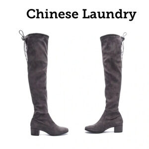 Chinese Laundry Mystical Over-The-Knee Boots Gunmetal - 6M